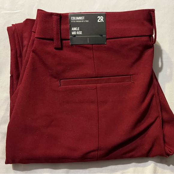 Express columnist mid-rise ankle red dress pants. Brand new with tags! - Picture 2 of 6